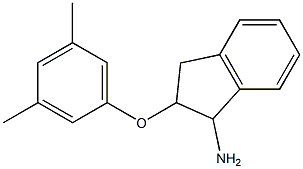 2-(3,5-dimethylphenoxy)-2,3-dihydro-1H-inden-1-ylamine Struktur