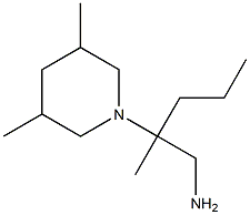 2-(3,5-dimethylpiperidin-1-yl)-2-methylpentan-1-amine Struktur