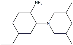 2-(3,5-dimethylpiperidin-1-yl)-4-ethylcyclohexan-1-amine Struktur