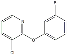 2-(3-bromophenoxy)-3-chloropyridine Struktur