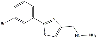 2-(3-bromophenyl)-4-(hydrazinomethyl)-1,3-thiazole Struktur