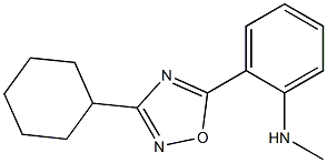 2-(3-cyclohexyl-1,2,4-oxadiazol-5-yl)-N-methylaniline Struktur