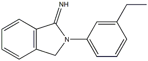 2-(3-ethylphenyl)-2,3-dihydro-1H-isoindol-1-imine Struktur