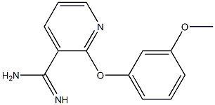 2-(3-methoxyphenoxy)pyridine-3-carboximidamide Struktur