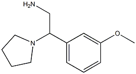 2-(3-methoxyphenyl)-2-(pyrrolidin-1-yl)ethan-1-amine Struktur