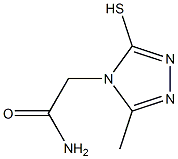 2-(3-methyl-5-sulfanyl-4H-1,2,4-triazol-4-yl)acetamide Struktur