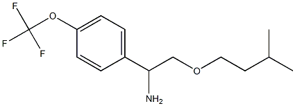 2-(3-methylbutoxy)-1-[4-(trifluoromethoxy)phenyl]ethan-1-amine Struktur