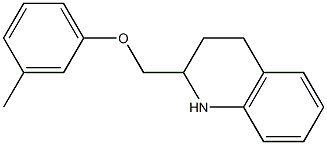 2-(3-methylphenoxymethyl)-1,2,3,4-tetrahydroquinoline Struktur