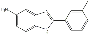 2-(3-methylphenyl)-1H-1,3-benzodiazol-5-amine Struktur