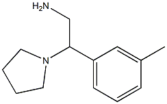 2-(3-methylphenyl)-2-pyrrolidin-1-ylethanamine Struktur