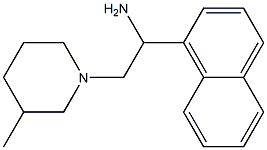 2-(3-methylpiperidin-1-yl)-1-(1-naphthyl)ethanamine Struktur