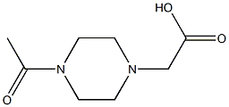 2-(4-acetylpiperazin-1-yl)acetic acid Struktur