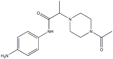 2-(4-acetylpiperazin-1-yl)-N-(4-aminophenyl)propanamide Struktur