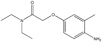 2-(4-amino-3-methylphenoxy)-N,N-diethylacetamide Struktur