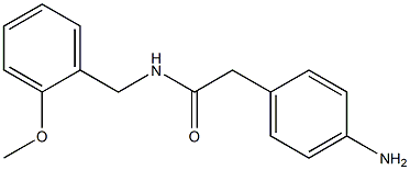 2-(4-aminophenyl)-N-[(2-methoxyphenyl)methyl]acetamide Struktur