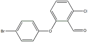 2-(4-bromophenoxy)-6-chlorobenzaldehyde Struktur