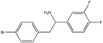 2-(4-bromophenyl)-1-(3,4-difluorophenyl)ethan-1-amine Struktur