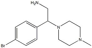 2-(4-bromophenyl)-2-(4-methylpiperazin-1-yl)ethanamine Struktur