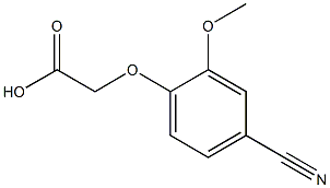 2-(4-cyano-2-methoxyphenoxy)acetic acid Struktur