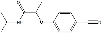 2-(4-cyanophenoxy)-N-(propan-2-yl)propanamide Struktur