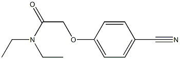 2-(4-cyanophenoxy)-N,N-diethylacetamide Struktur