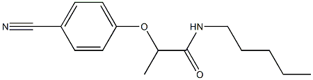 2-(4-cyanophenoxy)-N-pentylpropanamide Struktur