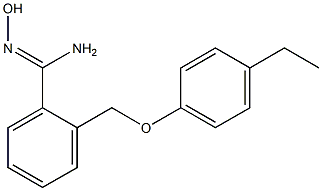 2-(4-ethylphenoxymethyl)-N'-hydroxybenzene-1-carboximidamide Struktur