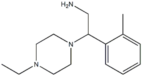 2-(4-ethylpiperazin-1-yl)-2-(2-methylphenyl)ethanamine Struktur