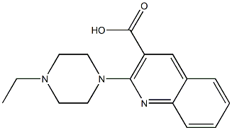 2-(4-ethylpiperazin-1-yl)quinoline-3-carboxylic acid Struktur