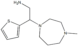 2-(4-methyl-1,4-diazepan-1-yl)-2-(thiophen-2-yl)ethan-1-amine Struktur