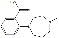 2-(4-methyl-1,4-diazepan-1-yl)benzene-1-carbothioamide Struktur