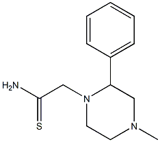 2-(4-methyl-2-phenylpiperazin-1-yl)ethanethioamide Struktur