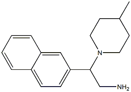 2-(4-methylpiperidin-1-yl)-2-(naphthalen-2-yl)ethan-1-amine Struktur