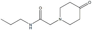 2-(4-oxopiperidin-1-yl)-N-propylacetamide Struktur