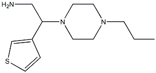 2-(4-propylpiperazin-1-yl)-2-thien-3-ylethanamine Struktur