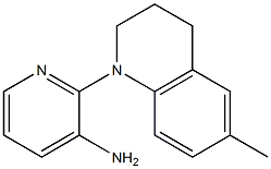 2-(6-methyl-1,2,3,4-tetrahydroquinolin-1-yl)pyridin-3-amine Struktur