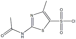 2-(acetylamino)-4-methyl-1,3-thiazole-5-sulfonyl chloride Struktur