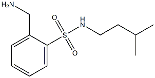 2-(aminomethyl)-N-(3-methylbutyl)benzene-1-sulfonamide Struktur