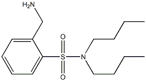 2-(aminomethyl)-N,N-dibutylbenzene-1-sulfonamide Struktur