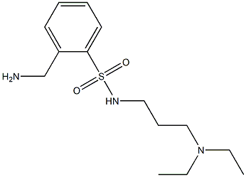 2-(aminomethyl)-N-[3-(diethylamino)propyl]benzenesulfonamide Struktur