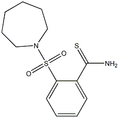 2-(azepan-1-ylsulfonyl)benzenecarbothioamide Struktur