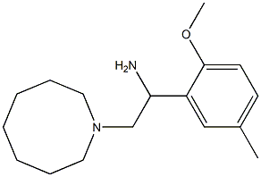 2-(azocan-1-yl)-1-(2-methoxy-5-methylphenyl)ethan-1-amine Struktur