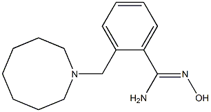 2-(azocan-1-ylmethyl)-N'-hydroxybenzene-1-carboximidamide Struktur