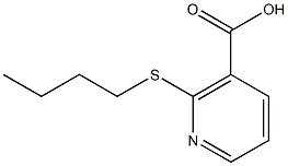 2-(butylthio)nicotinic acid Struktur