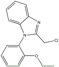 2-(chloromethyl)-1-(2-ethoxyphenyl)-1H-1,3-benzodiazole Struktur