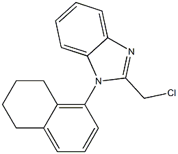 2-(chloromethyl)-1-(5,6,7,8-tetrahydronaphthalen-1-yl)-1H-1,3-benzodiazole Struktur