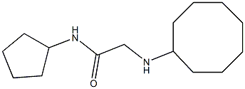 2-(cyclooctylamino)-N-cyclopentylacetamide Struktur