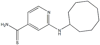 2-(cyclooctylamino)pyridine-4-carbothioamide Struktur