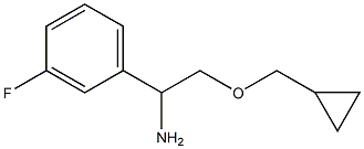 2-(cyclopropylmethoxy)-1-(3-fluorophenyl)ethan-1-amine Struktur