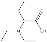 2-(diethylamino)-3-methylbutanoic acid Struktur